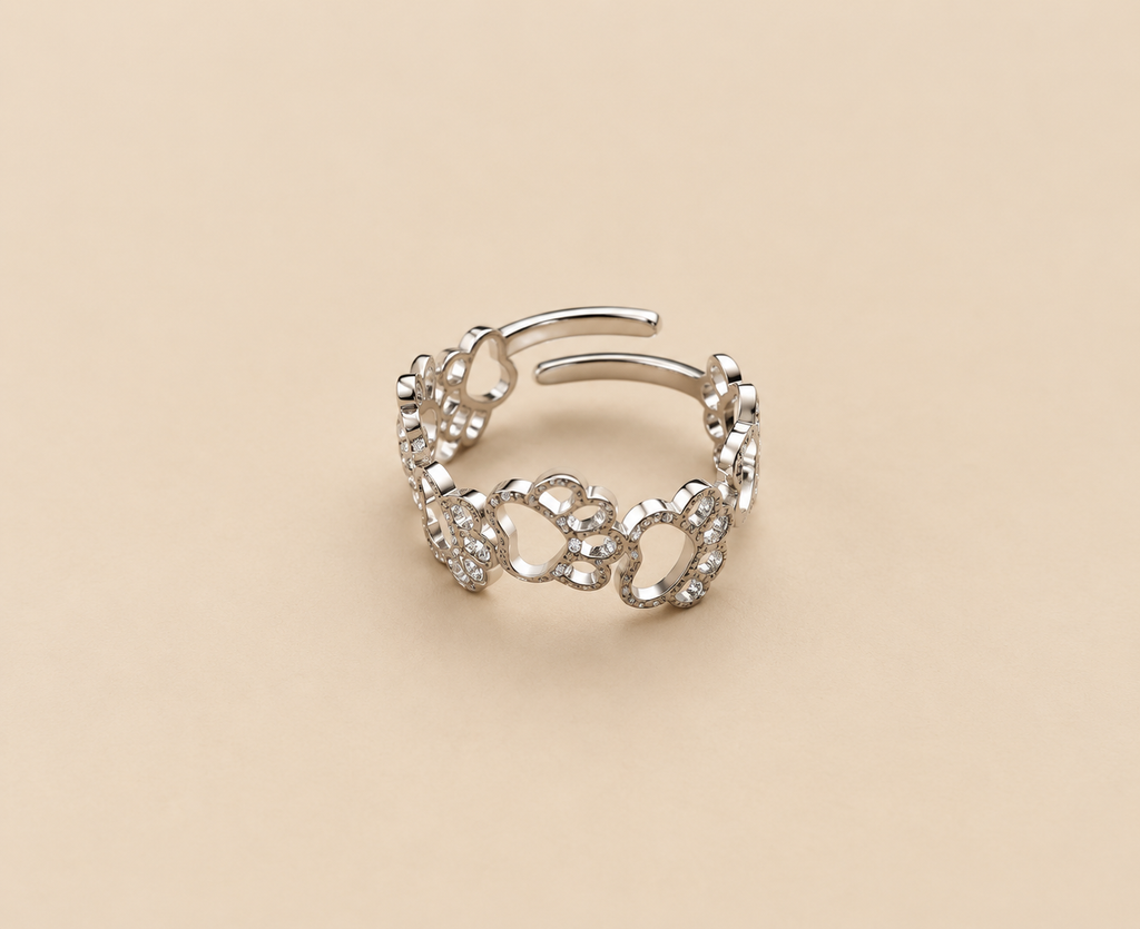 Anello fascetta "Orme"