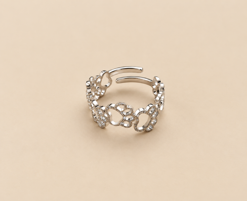 Anello fascetta "Orme"