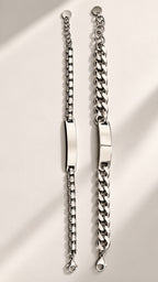 Bracciale uomo con incisione