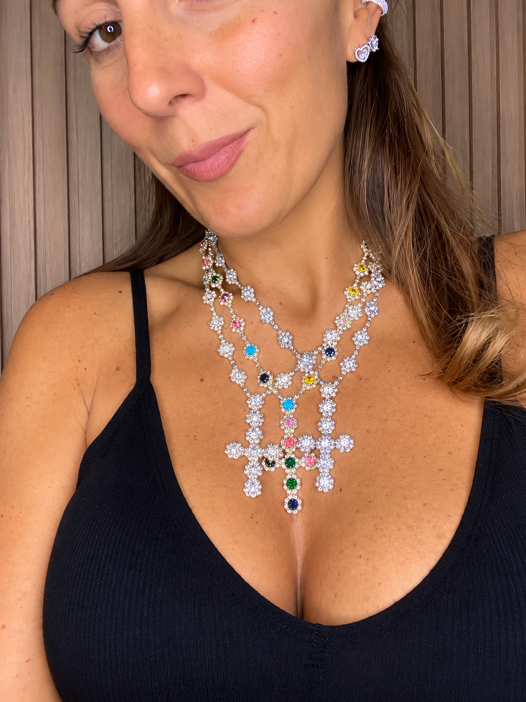 Collana Croce Diamond