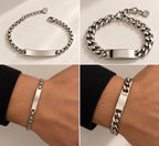 Bracciale uomo con incisione